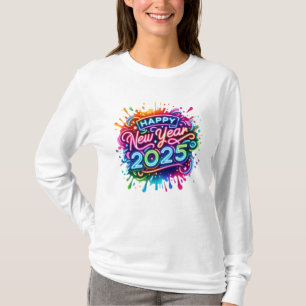 Gott nytt år 2025 Png, publiceringsdesign T Shirt