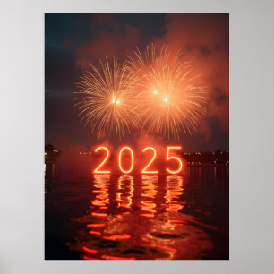 Gott nytt år 2025 poster