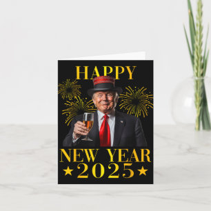 Gott nytt år 2025 Roligt Trump Nytt år Ny Amerika Kort