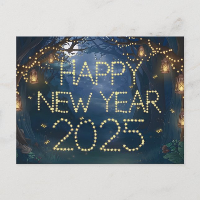 Gott nytt år 2025 - Storskog Helg Vykort (Framsida)