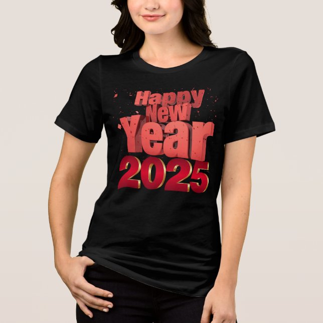 Gott nytt år 2025 t shirt (Framsida)