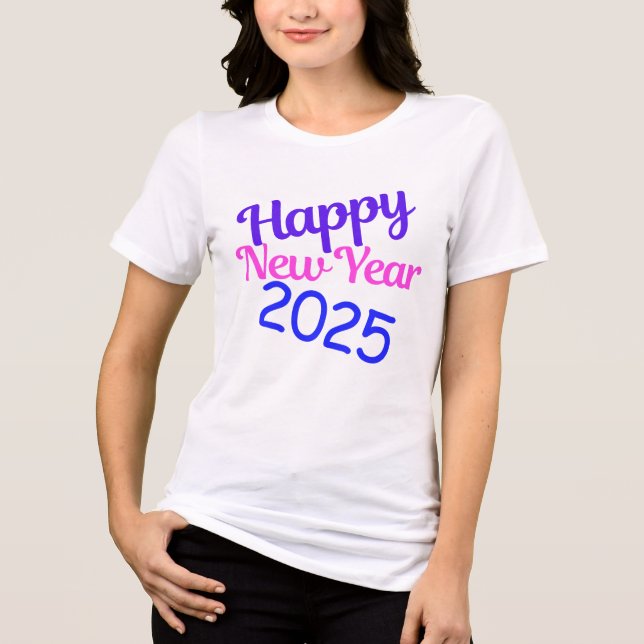 Gott nytt år 2025 t shirt (Framsida)