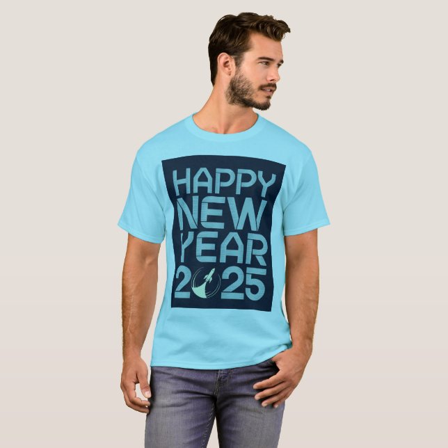 Gott nytt år 2025 T-shirt (Hel framsida)