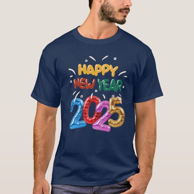 Gott nytt år 2025 t shirt (Framsida)