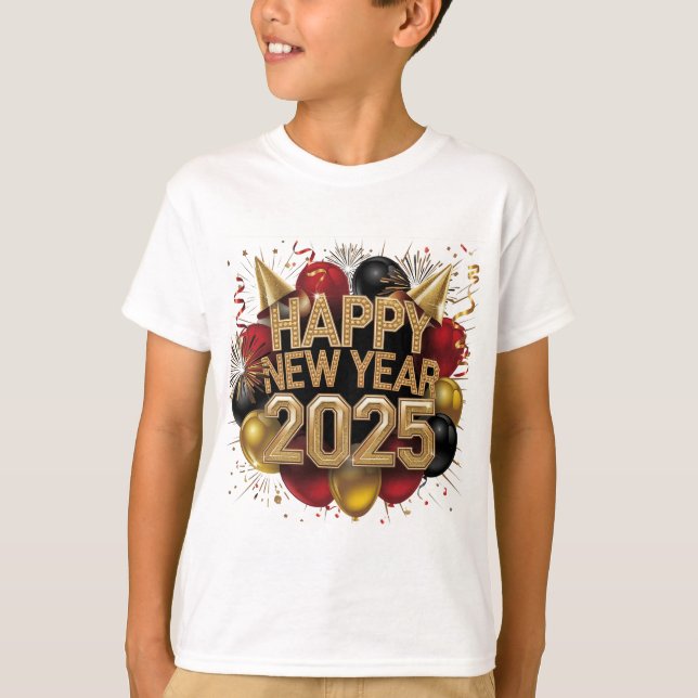 Gott nytt år 2025 t shirt (Framsida)
