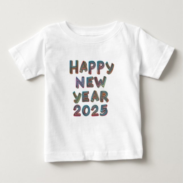 Gott nytt år 2025*#*#**#** t shirt (Framsida)