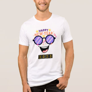 "Gott nytt år 2025 T-Shirt-Logotypen - Roligt och  T Shirt