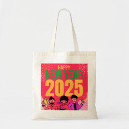 Gott nytt år 2025 Tote Bag Tygkasse