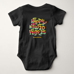 Gott nytt år 2025 Trendig Färg Personlig T Shirt