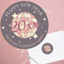 Gott nytt år 2025 välkomstdekoration klistermärke