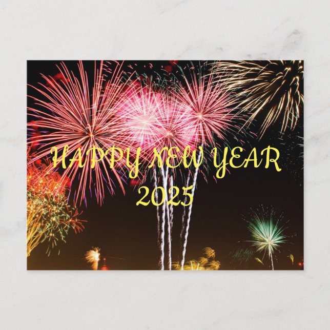 GOTT NYTT ÅR 2025 VYKORT (Framsida)