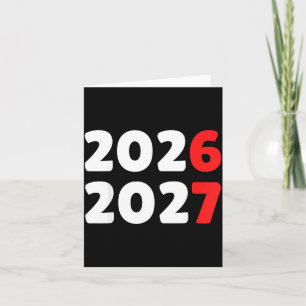 Gott nytt år 2026 2027 Roligt Sex Sju 67 Meme C Kort