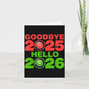 Gott nytt år 2026 Adjö 2025 Hej 2026 Kort
