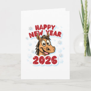 Gott nytt år 2026: År för Hästens maskot Kort