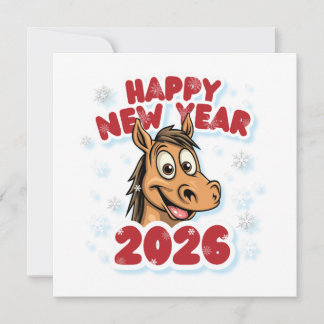 Gott nytt år 2026: Året för Hästens maskot Kort