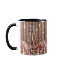 gott nytt år 2026 champagne ljus mugg