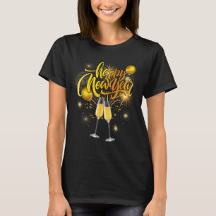 Gott nytt år 2026 Confetti Fireworks nya år E T Shirt