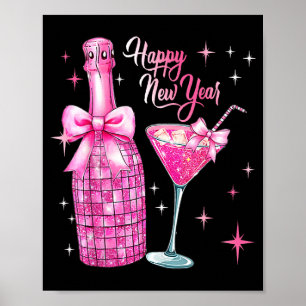 Gott nytt år 2026 Elegant Champagnefirande Poster