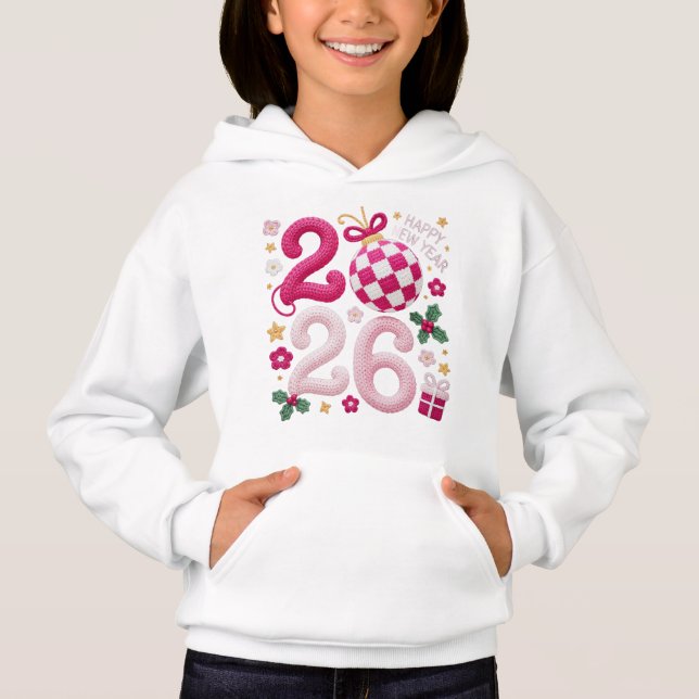 Gott nytt år 2026 Familjematchande samling T Shirt (Framsida)