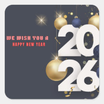 Gott nytt år 2026 Festiv julgrönska Des
