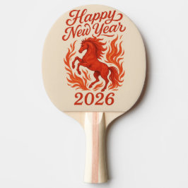 Gott nytt år 2026 Fiery Horse Pingisracket