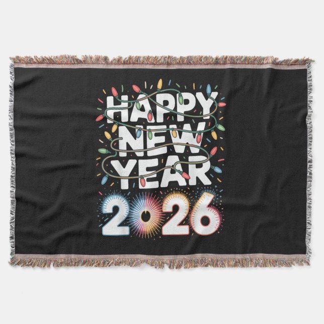 Gott nytt år 2026 filt (Framsidan)