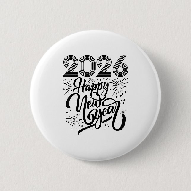 Gott nytt år 2026 Fireworks Knapp (Framsida)