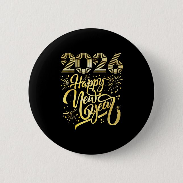 Gott nytt år 2026 Fireworks Knapp (Framsida)