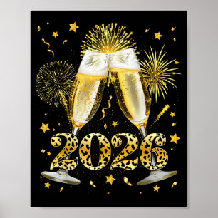 Gott nytt år 2026 fyrverkeri Gott nytt år Familj Poster