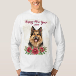 Gott Nytt År 2026 Hund Långärmad Tröja