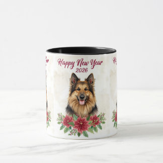 Gott nytt år 2026 Hundälskare Mugg