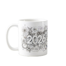 gott nytt år 2026 kaffemugg