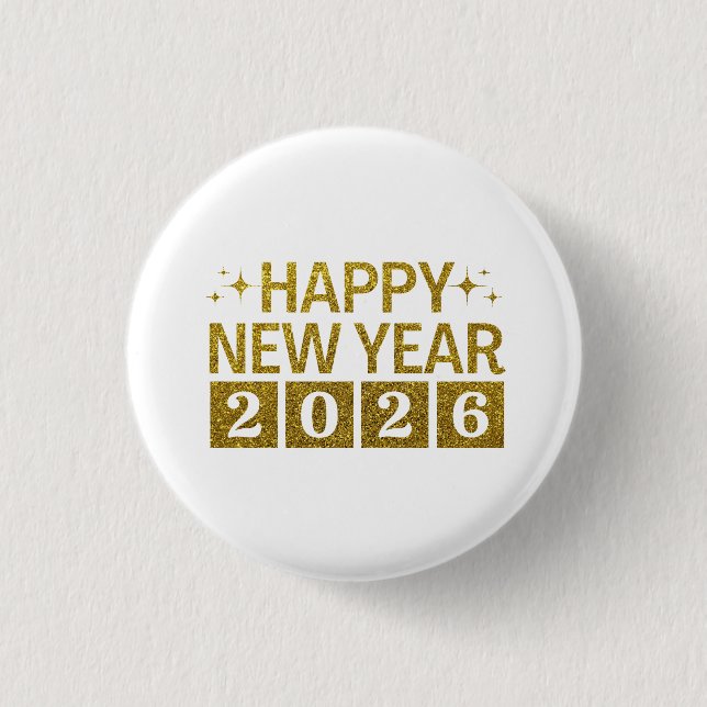 Gott nytt år 2026 knapp (Framsida)