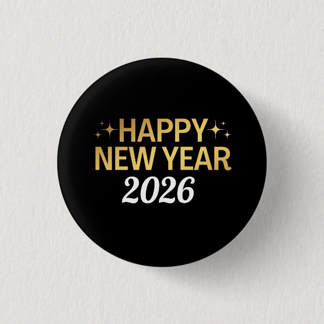 Gott nytt år 2026 knapp (Framsida)