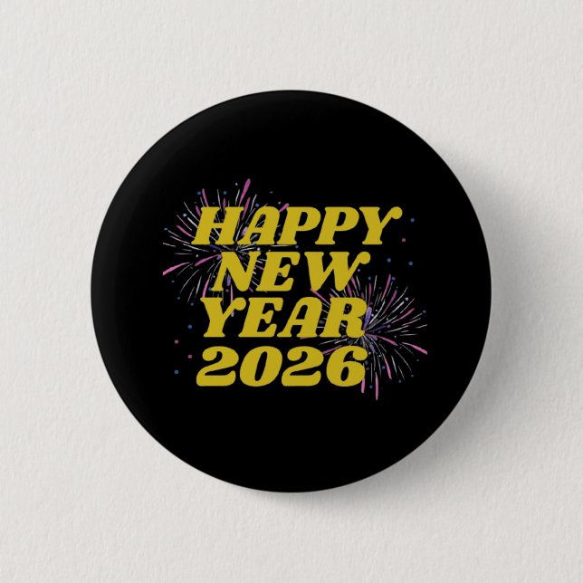 Gott nytt år 2026 knapp (Framsida)