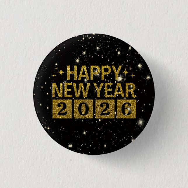 Gott nytt år 2026 knapp (Framsida)