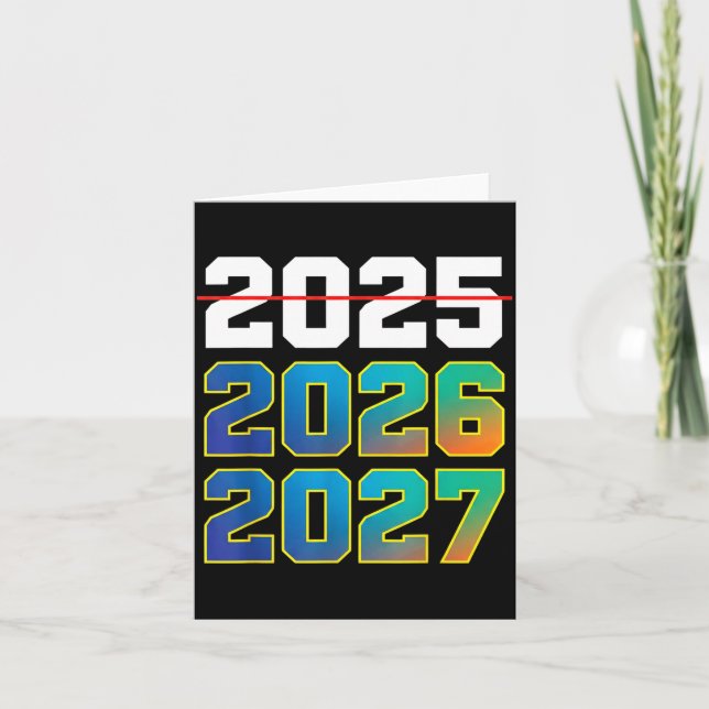 Gott Nytt År 2026 Kommer Snart 2027 Roligt 67 Meme Kort (Framsida)