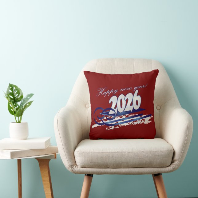 Gott nytt år 2026 kudde (Stol)