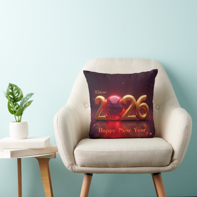 Gott nytt år 2026 kudde (Stol)