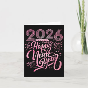 Gott nytt år 2026 Laddar fyrverkerier  Kort