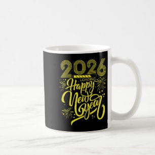 Gott nytt år 2026 Loading Fireworks Party Premiu Kaffemugg
