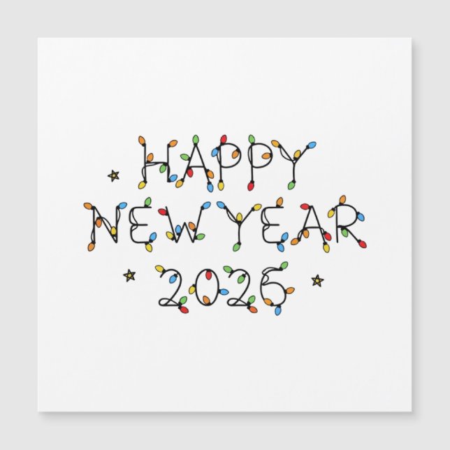 Gott nytt år 2026 Minimalistisk Design (Framsida)