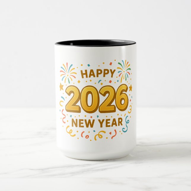 Gott nytt år 2026 mugg (Center)