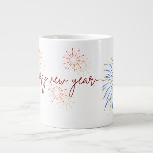 Gott Nytt År 2026 Mugg – Fyrverkerier & Firande Jumbo Mugg