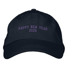 Gott nytt år 2026 Navy Färg Fresh-Hat Passar att h Broderad Keps