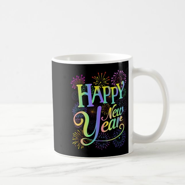 Gott nytt år 2026 Nyårsafton Party Matchning F Kaffemugg (Höger)