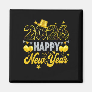 Gott nytt år 2026 Nyårsaftonen Party Magnet