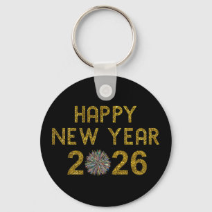 Gott nytt år 2026 nyckelring