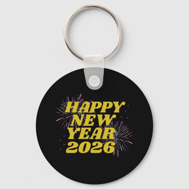 Gott nytt år 2026 nyckelring (Framsida)