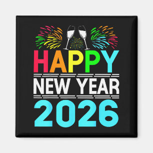 Gott Nytt År 2026 Nye Party - Rolig Nyårsafton Magnet